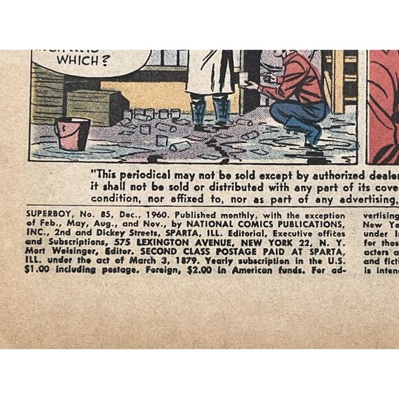 4 SUPERBOY VF Comic Lot 1960 Mighty Boy #85 To 1969 Neal Adams #158, #160, # 161 - Picture 9 of 10